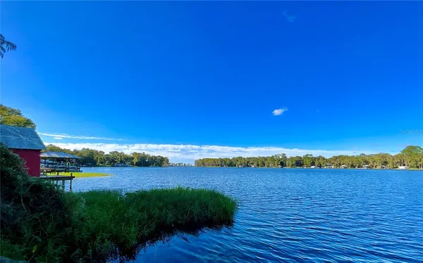 a view of an ocean and beach