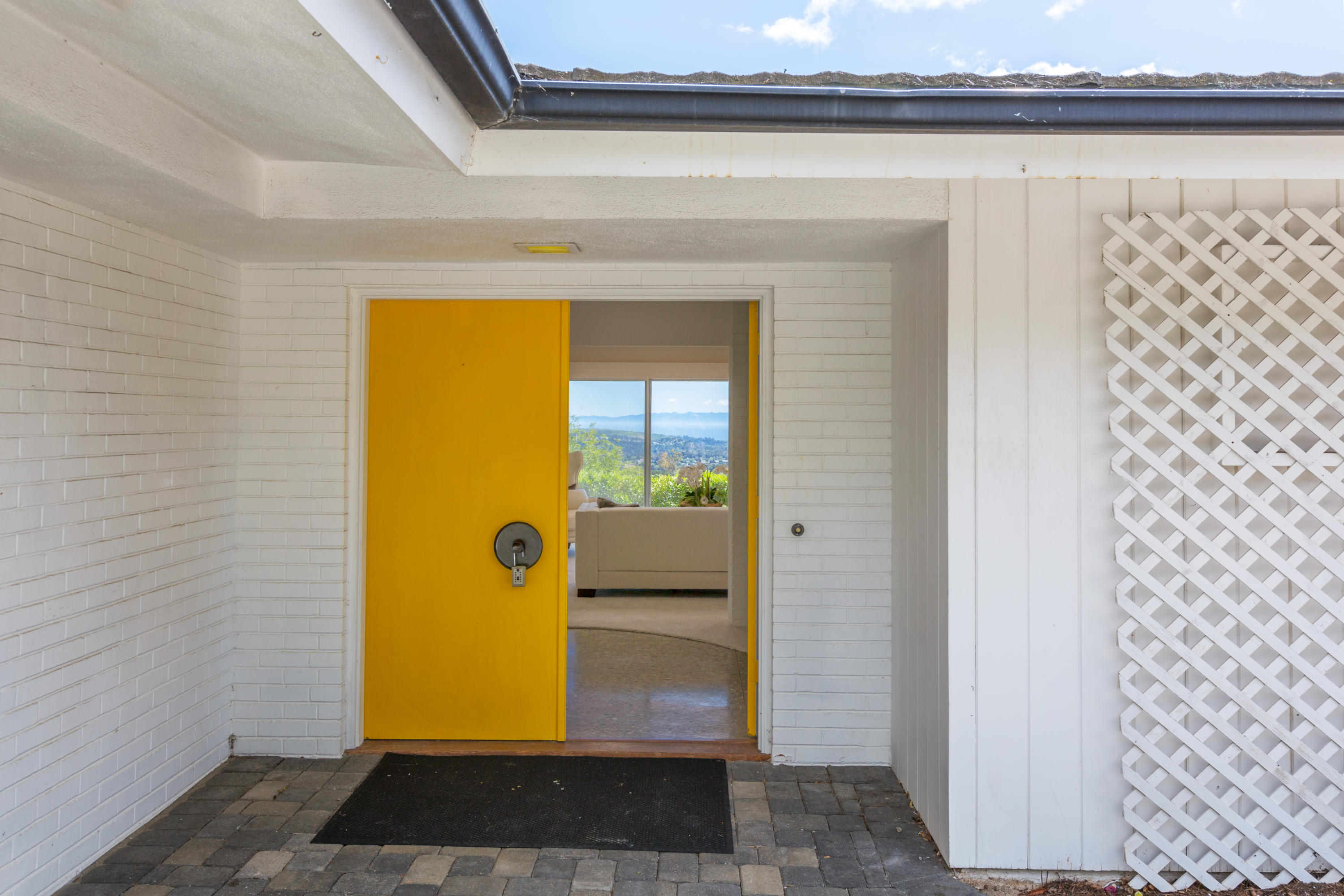 Bright and cheerful front door