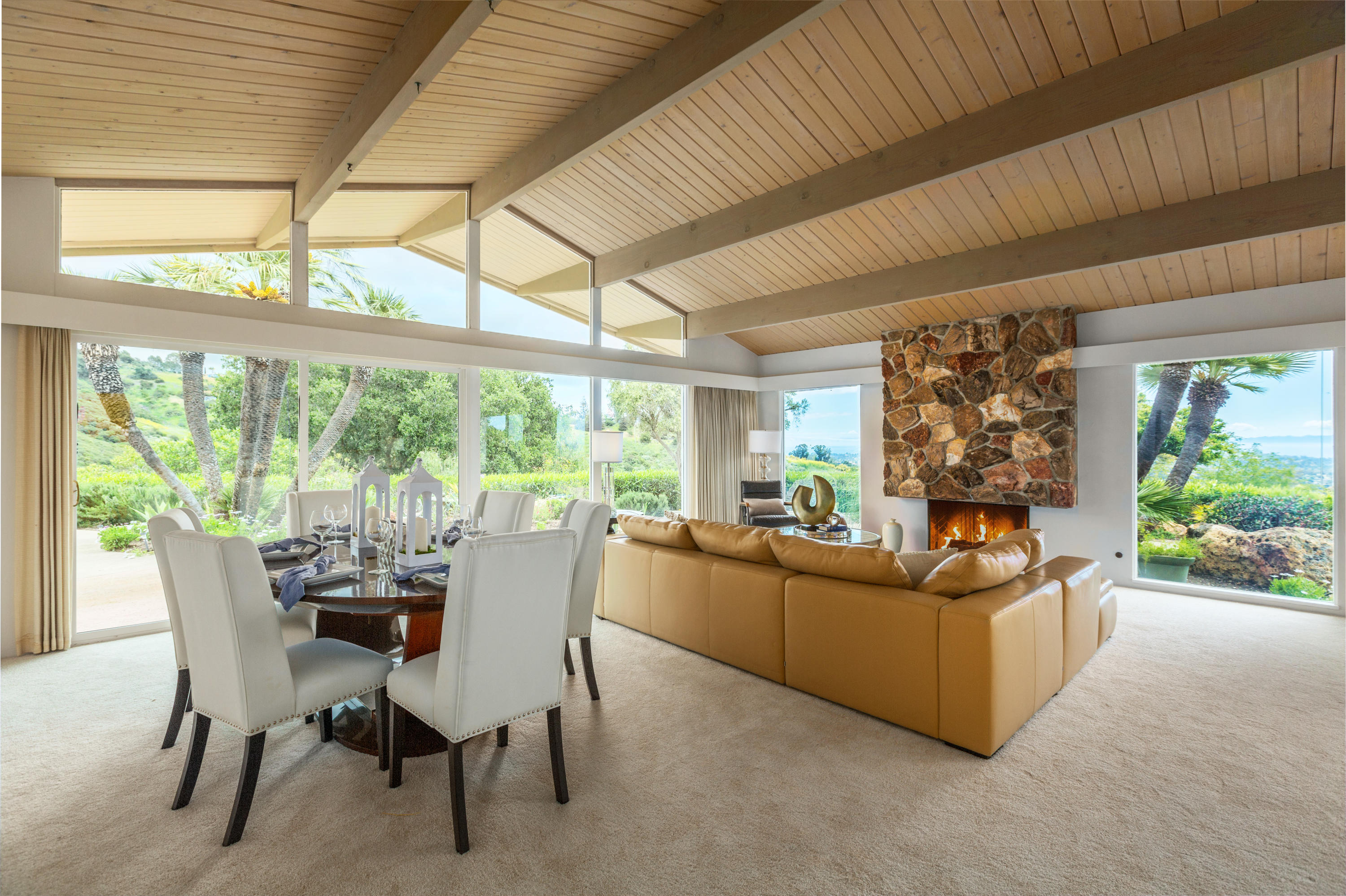 Dining area near living room