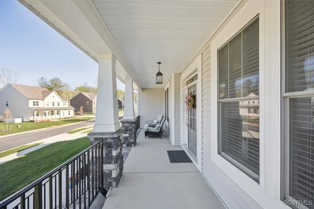 a view of city from balcony