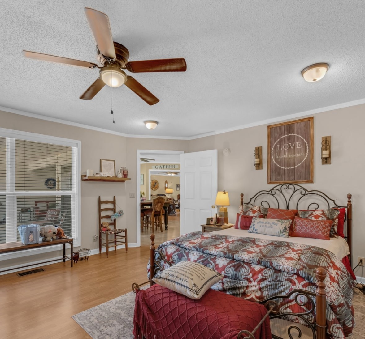 5312 West Trimble Road Milton, TN 37118 - Photo 35 of 42 a bedroom with a bed and ceiling fan