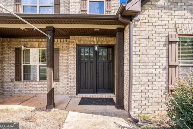 a front view of a house