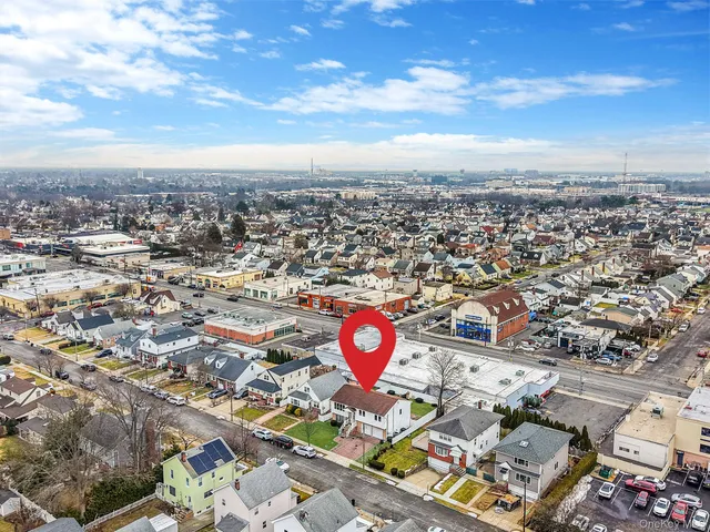 an aerial view of city