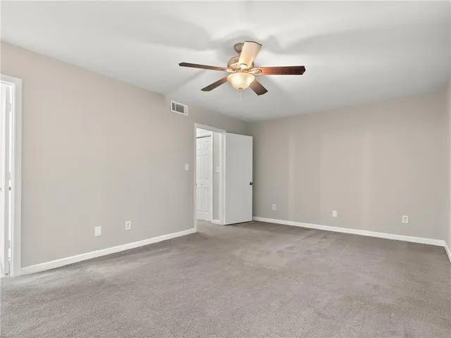 a view of an empty room