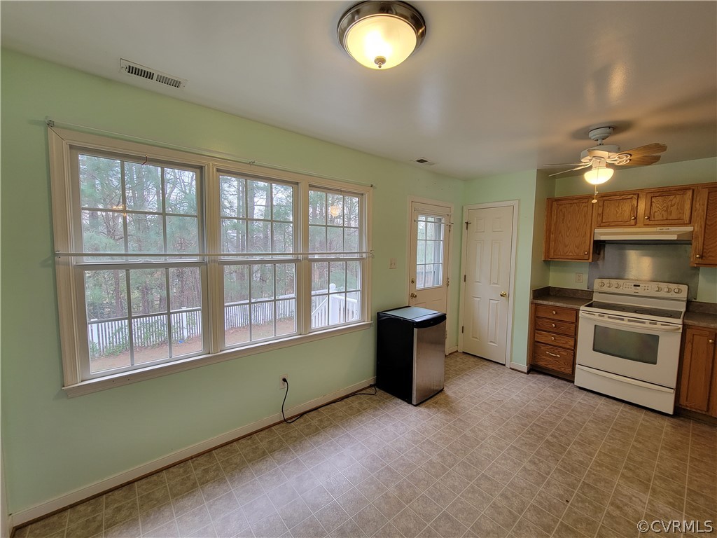 Lots of windows for natural light and a great view of the back yard