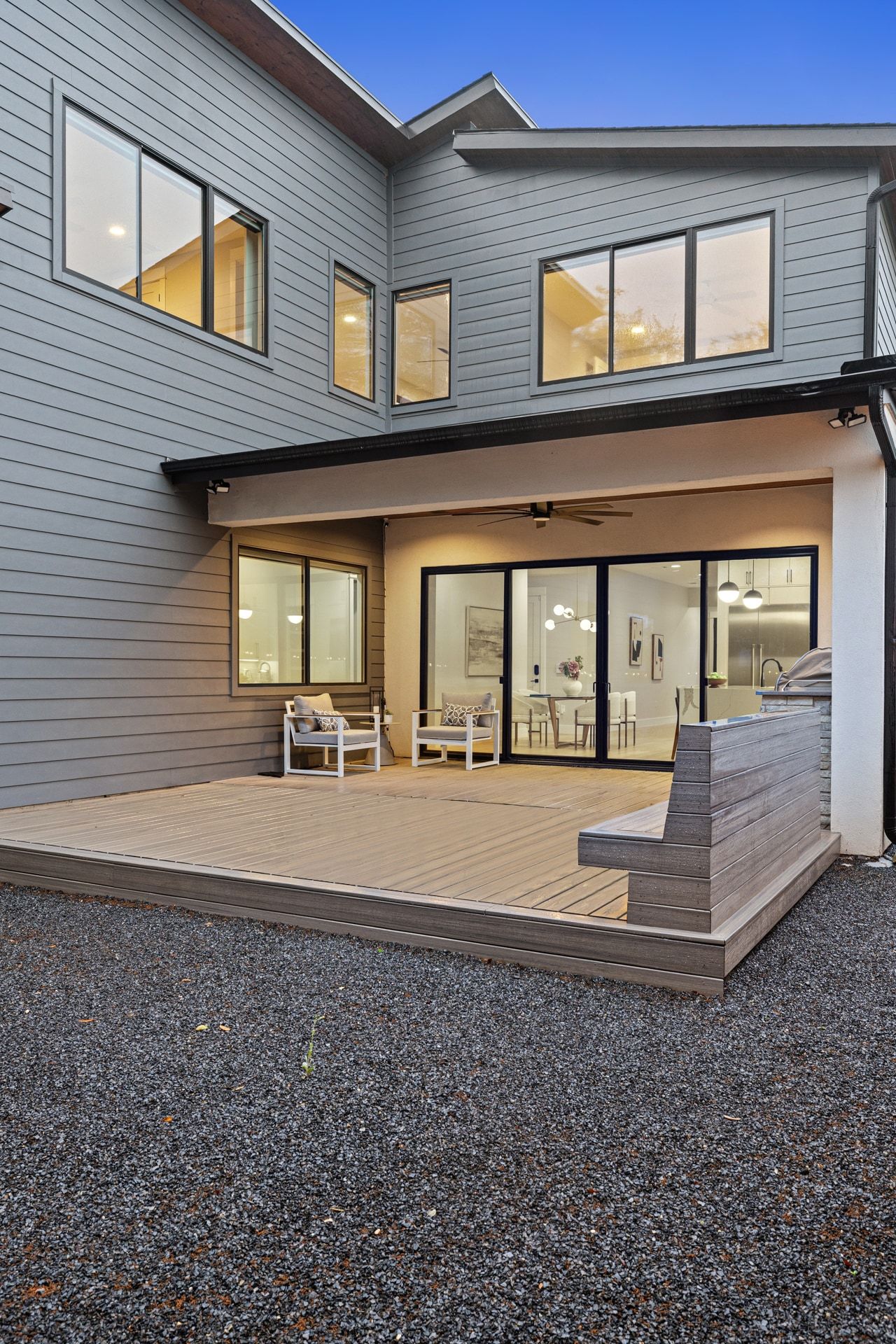 5405 Montview Street Austin, TX 78756 - Photo 37 of 40 Expansive composite deck featuring integrated bench seating.
