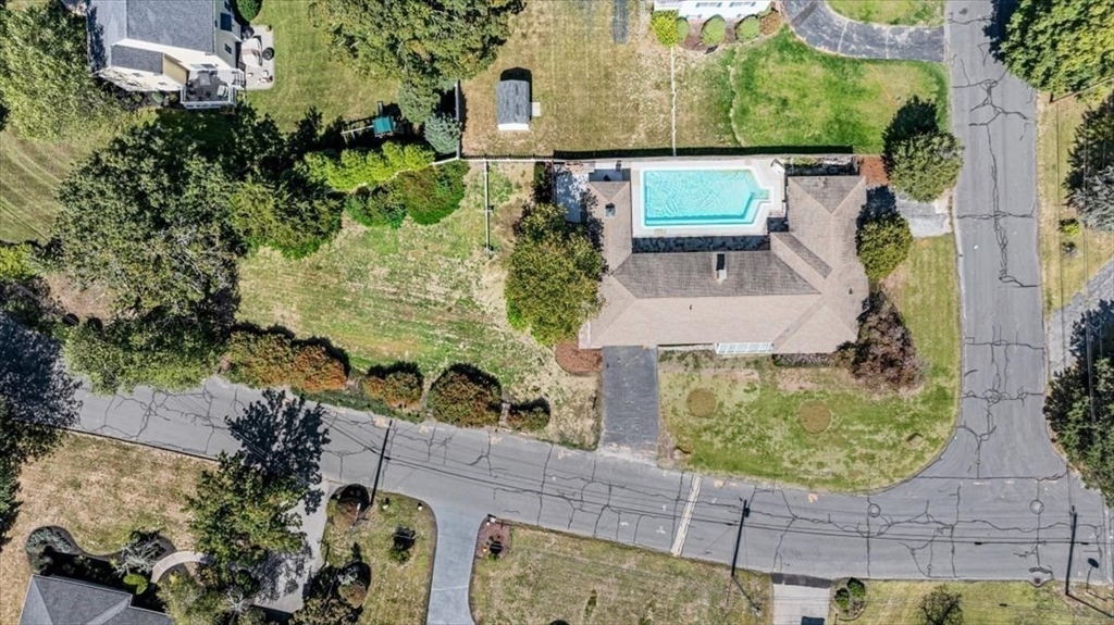 4 Richard Road Hingham, MA 02043 - Photo 35 of 37 an aerial view of a house with a yard