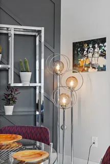 a view of dining room and livingroom with furniture
