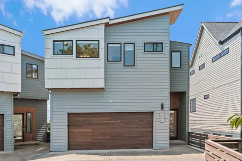 a front view of a house