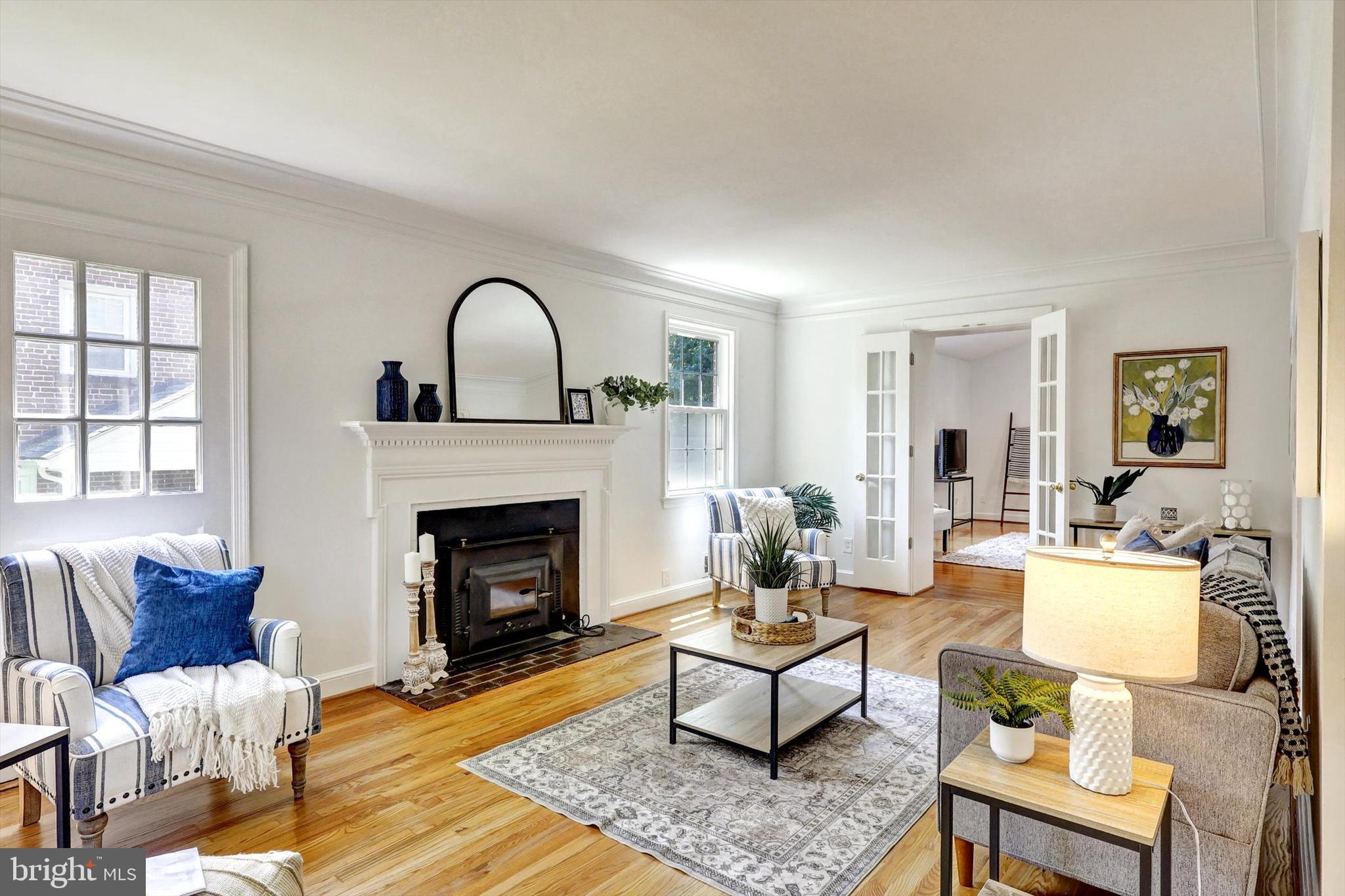 10214 Big Rock Road Silver Spring, MD 20901 - Photo 5 of 39 Living Room w/ Fireplace