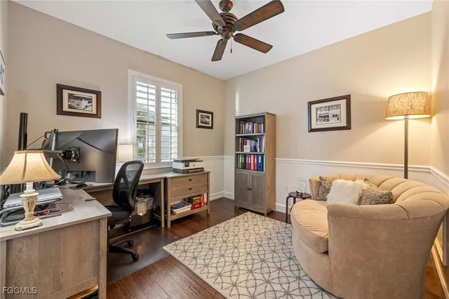 a bedroom with furniture and a bed