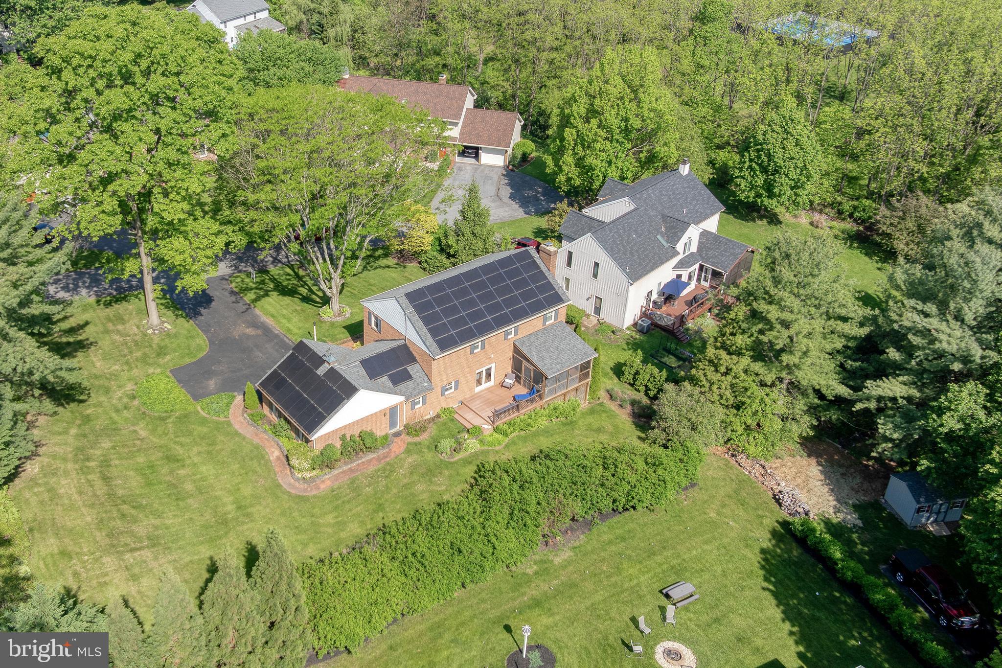 2705 Spring Valley Road Lancaster, PA 17601 - Photo 55 of 60 an aerial view of a house with swimming pool and garden