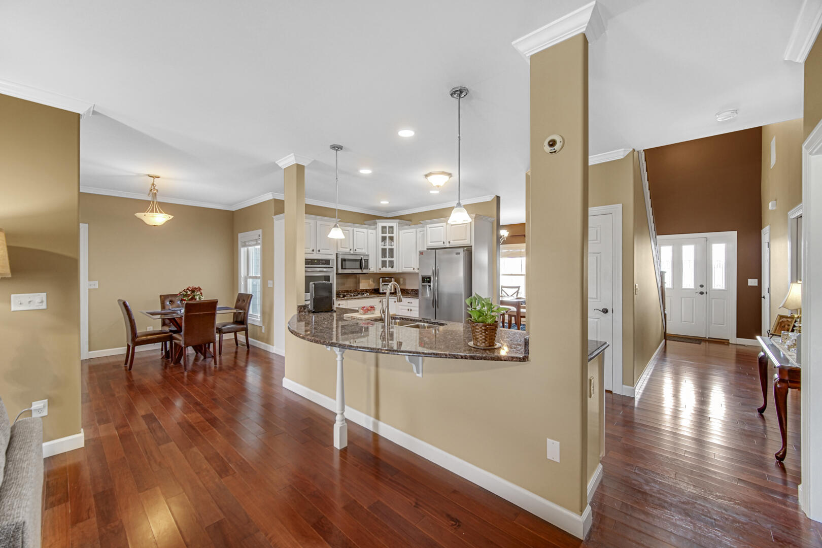 491 West Division Road Valparaiso, IN 46385 - Photo 13 of 38 a view of a dining room with furniture and wooden floor