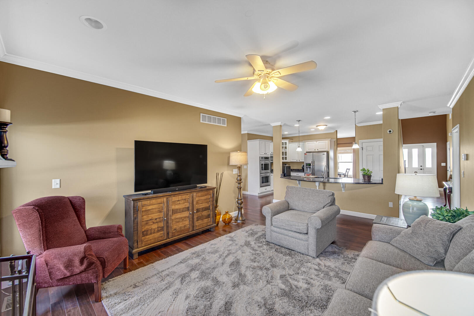 491 West Division Road Valparaiso, IN 46385 - Photo 15 of 38 a living room with furniture and a flat screen tv