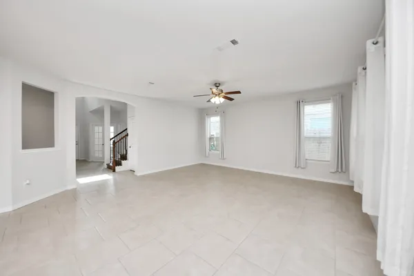 a view of livingroom and window