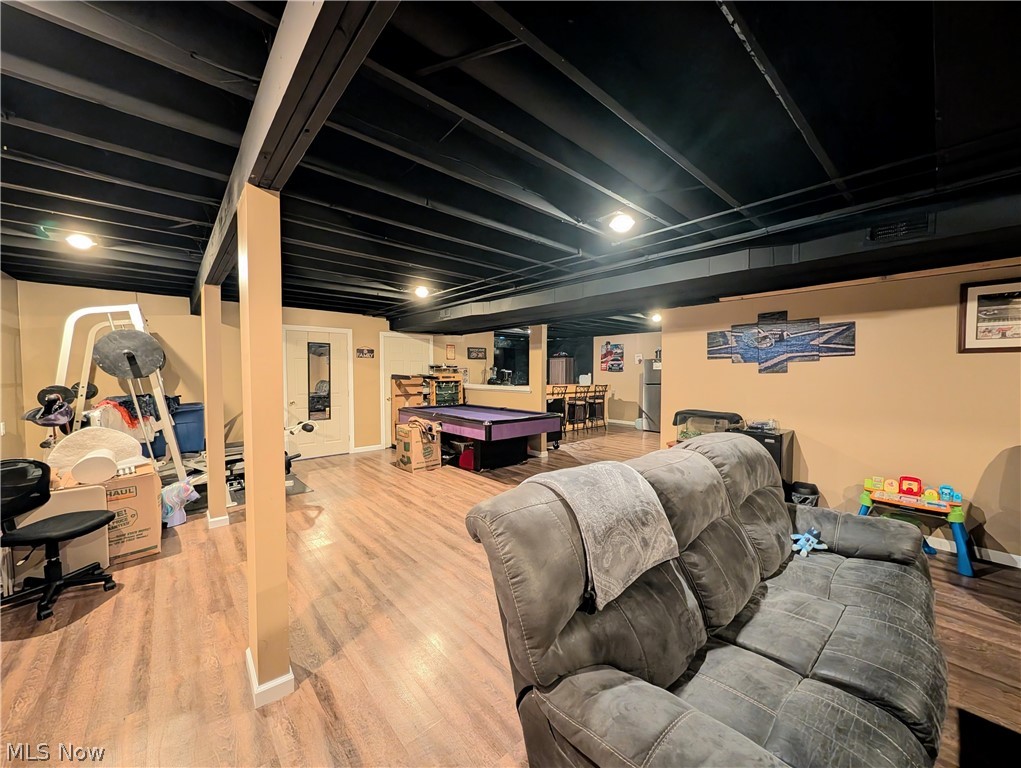 7360 Jones Road Nashport, OH 43830 - Photo 24 of 29 Rec room featuring light wood-type flooring and pool table