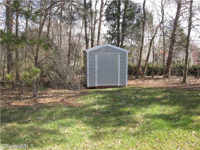 3220 Rockingham Road High Point, NC 27265 - Photo 14 of 16 Land/Lot. Storage building nestled in the backyard for extra space to keep lawn equipment.