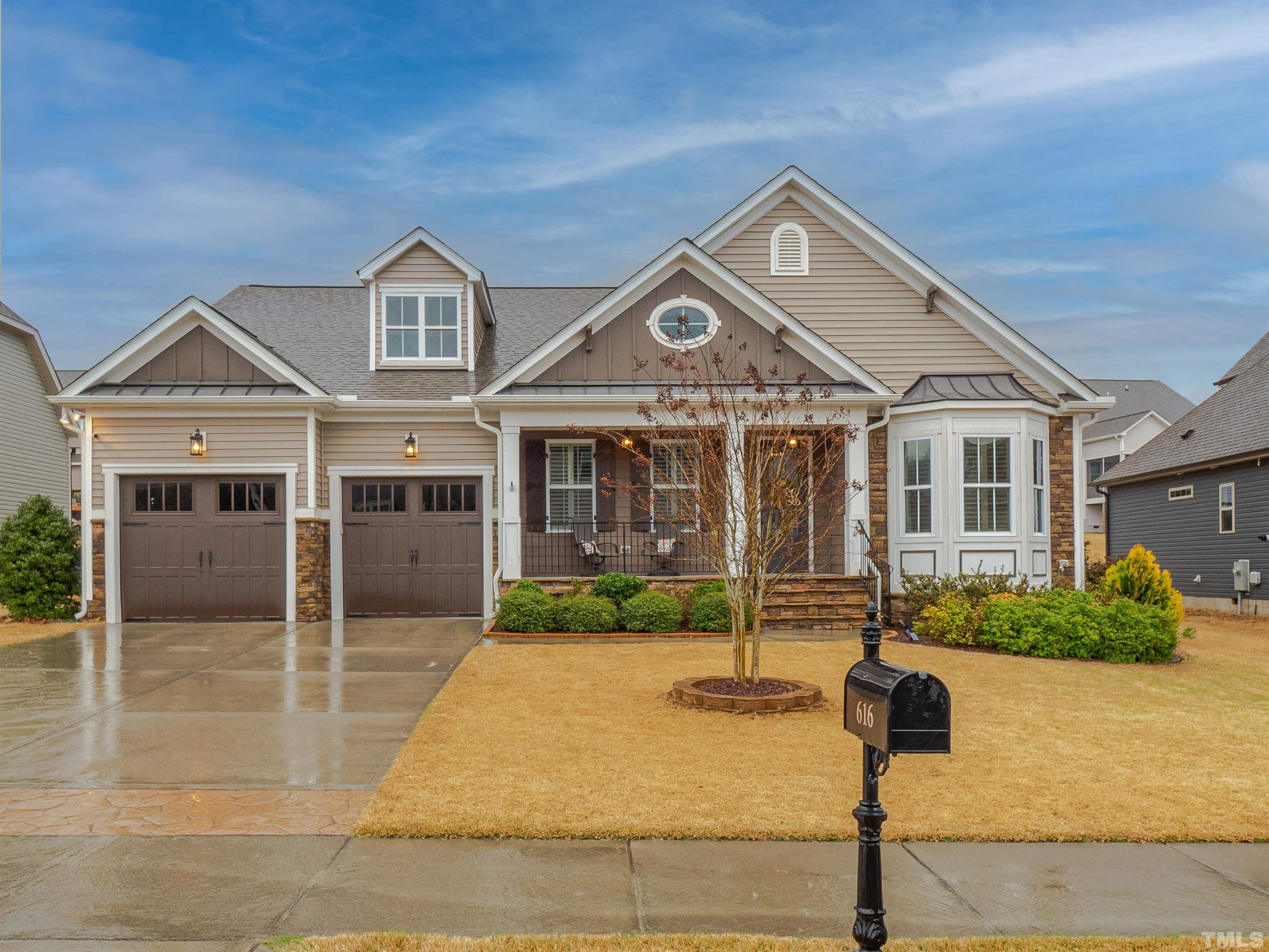 616 Connington Way Rolesville, NC 27571 - Photo 1 of 51 a front view of a house with yard