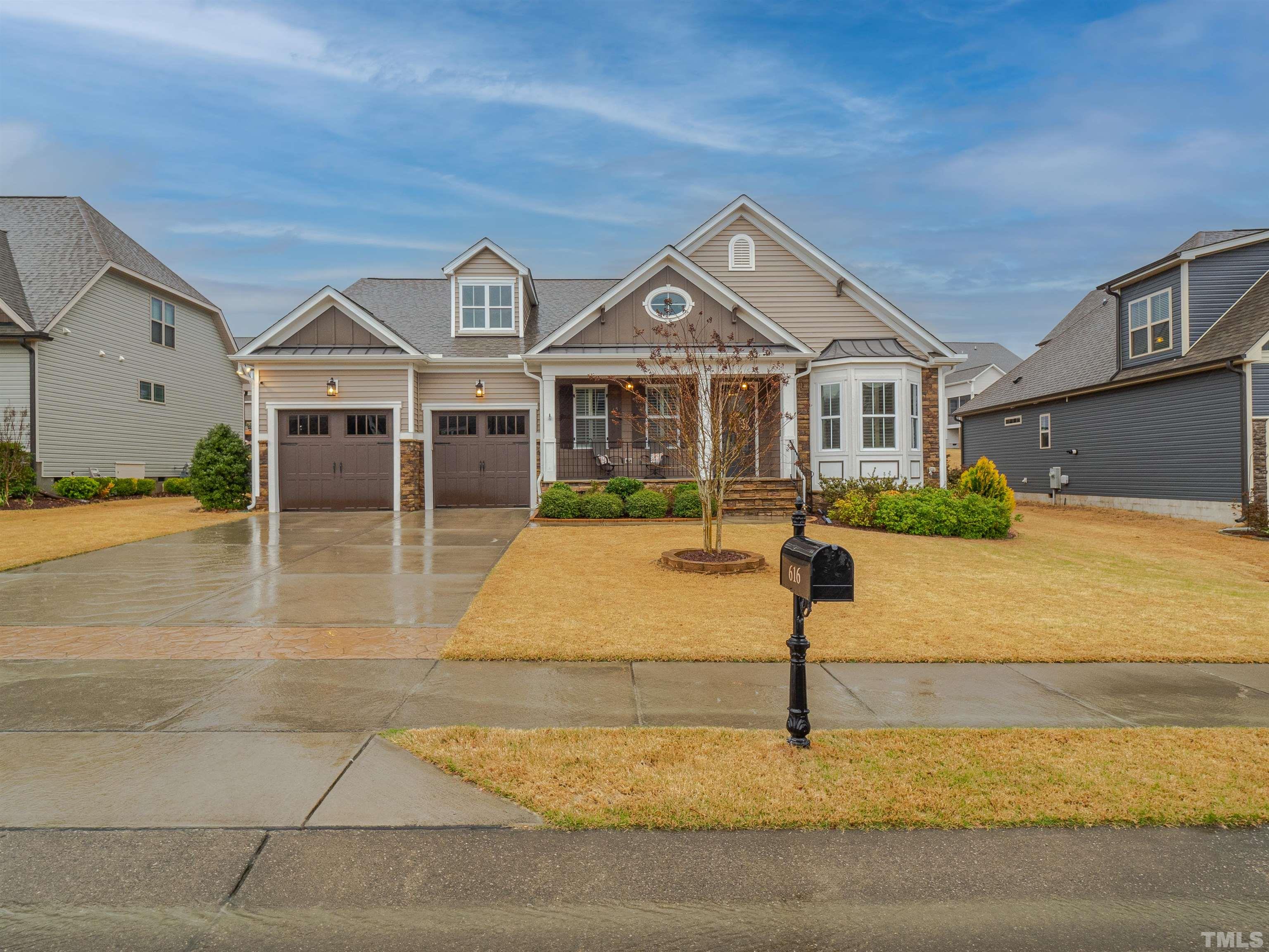 616 Connington Way Rolesville, NC 27571 - Photo 2 of 51 a front view of a house with a yard