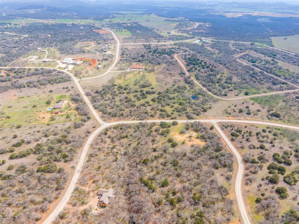E49 R Art's Way Gordon, TX 76453 - Photo 13 of 26 Aerial image showing buildable Hill Country lot with privacy, flexible terrain, and natural features in Gordon TX