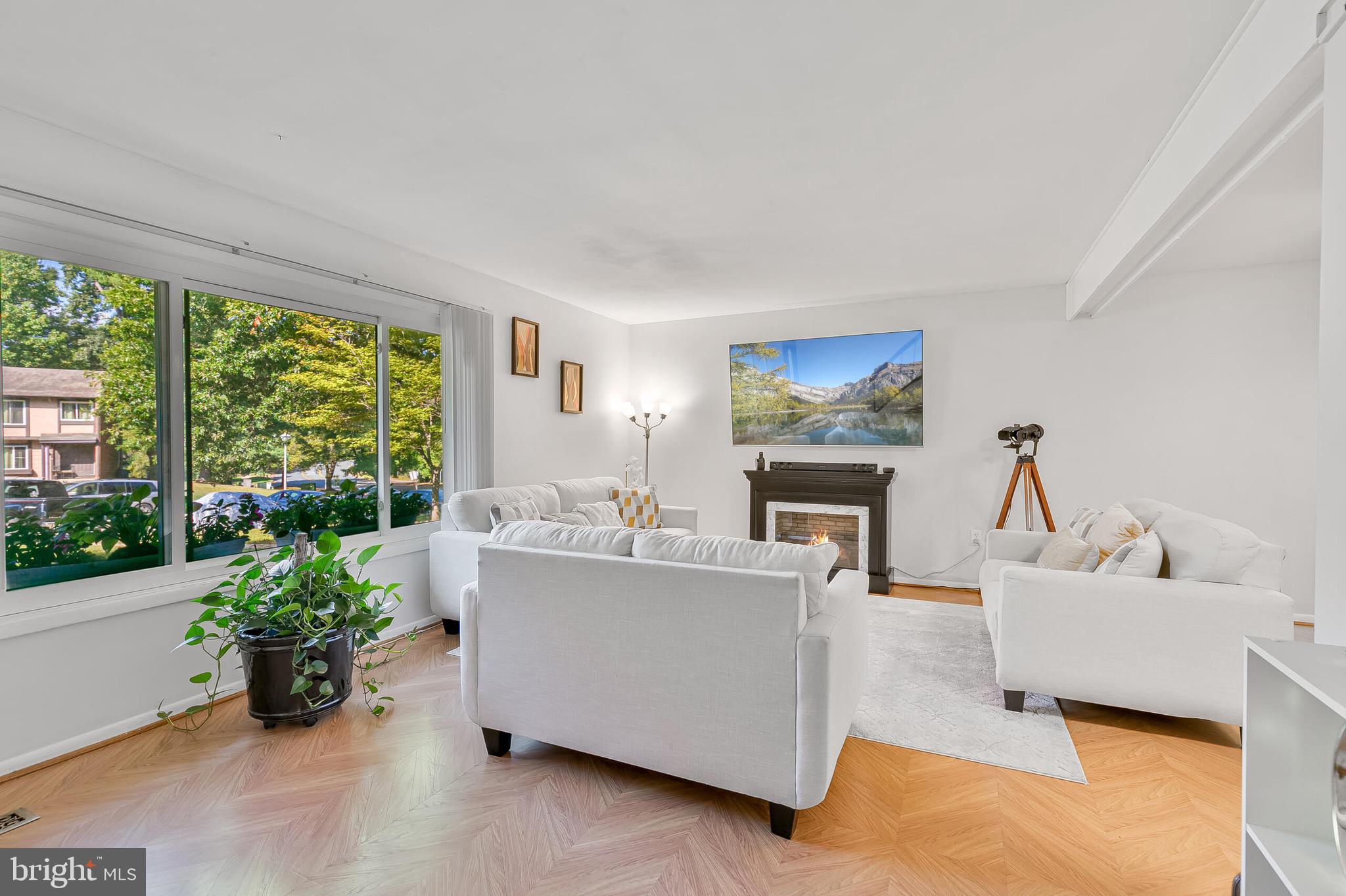 9108 Centerway Road Gaithersburg, MD 20879 - Photo 21 of 33 a living room with furniture and a potted plant