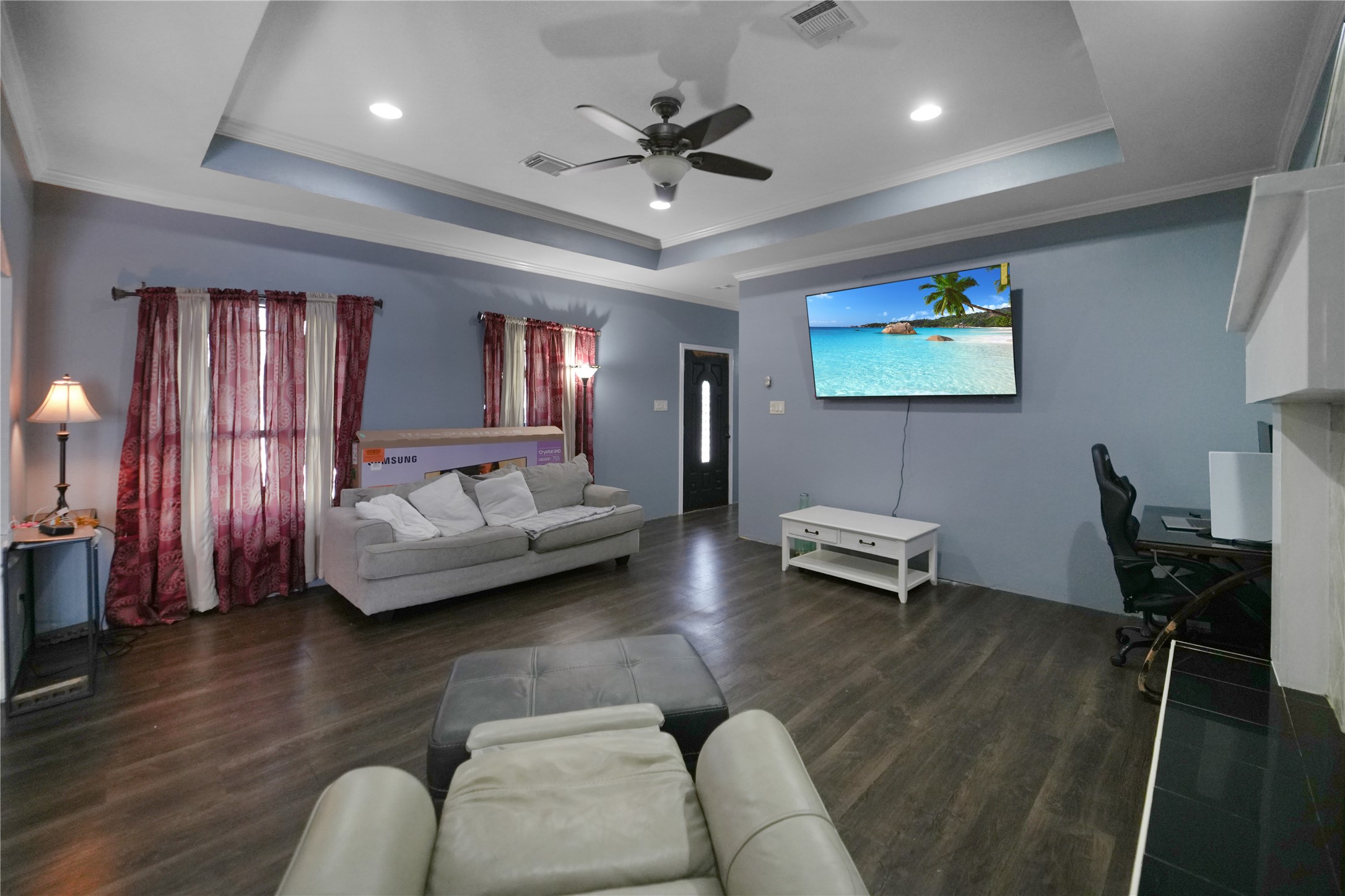 13475 5th Street Splendora, TX 77372 - Photo 7 of 16 a living room with furniture and wooden floor