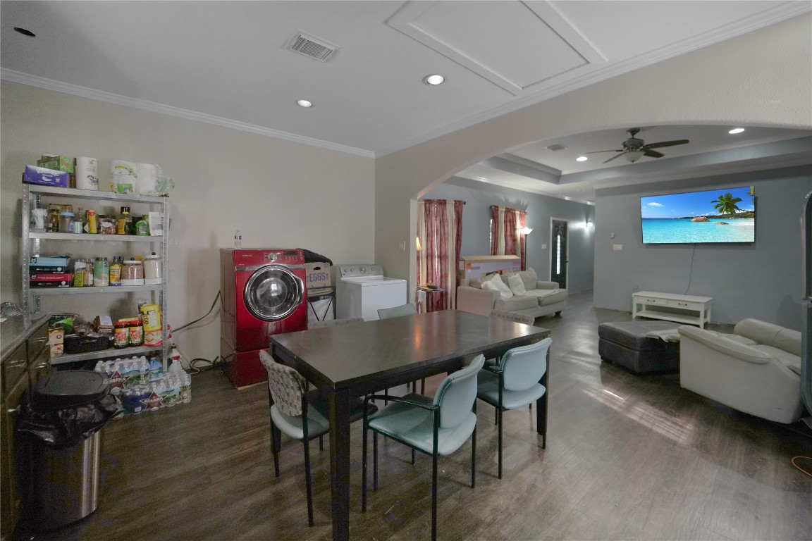 13475 5th Street Splendora, TX 77372 - Photo 10 of 16 a living room with furniture and a flat screen tv