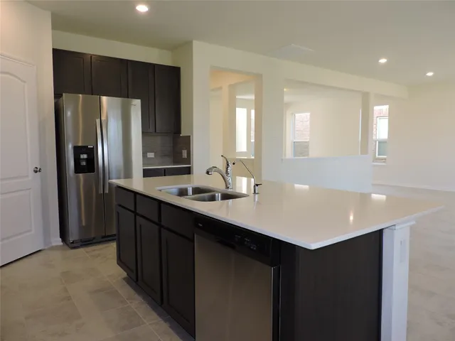 a view of livingroom and hallway