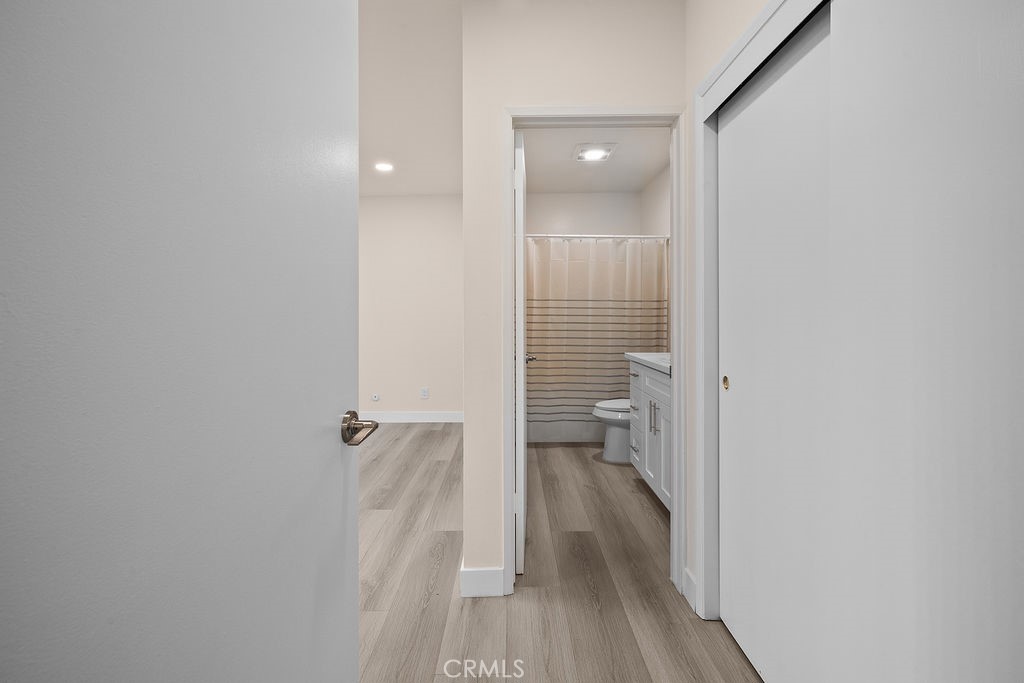 1485 East Wilson Avenue, Unit M Glendale, CA 91206 - Photo 12 of 19 a view of a bathroom from a hallway