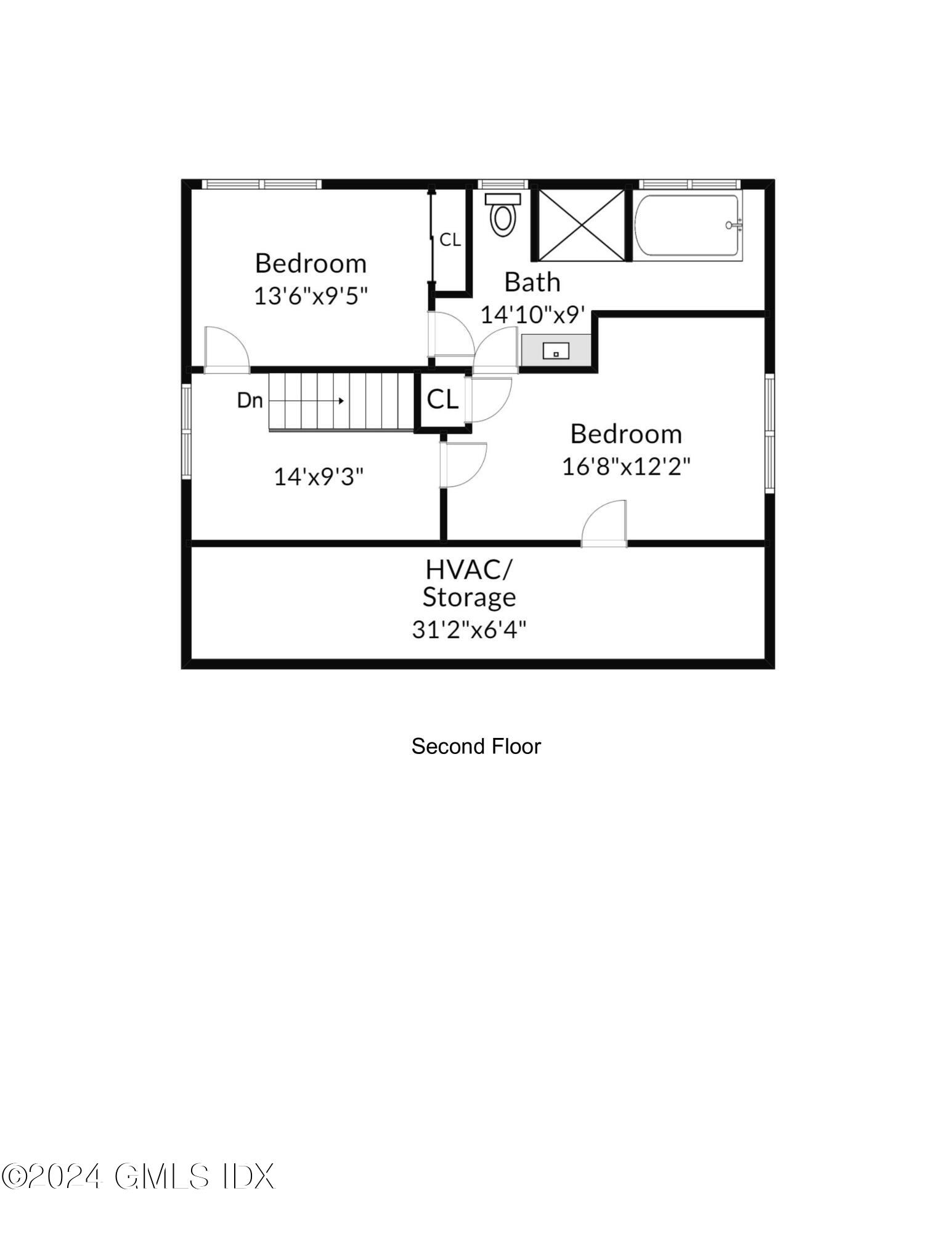 88 Indian Field Road Greenwich, CT 06830 - Photo 45 of 46 Floor plan: Second Level