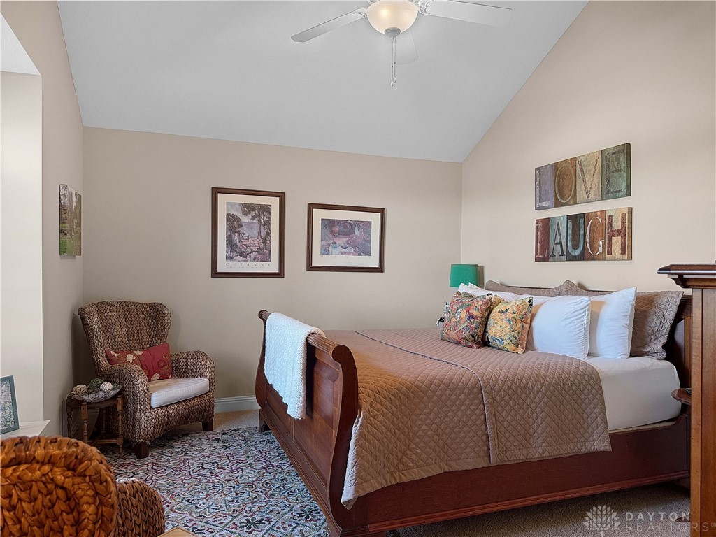 4096 Middle Urbana Road Urbana, OH 43078 - Photo 69 of 96 This inviting bedroom features vaulted ceilings and ample space for comfortable living.