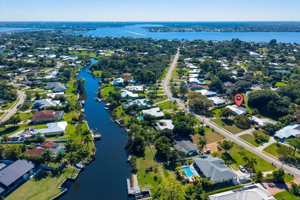 an aerial view of multiple house