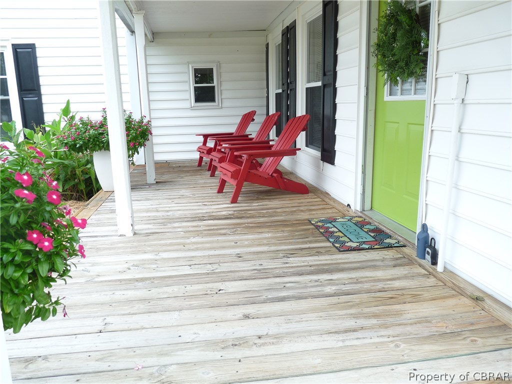 1379 Centerville Road Shacklefords, VA 23156 - Photo 28 of 30 Lovely rear porch for relaxing