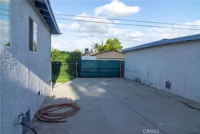 a backyard of a house