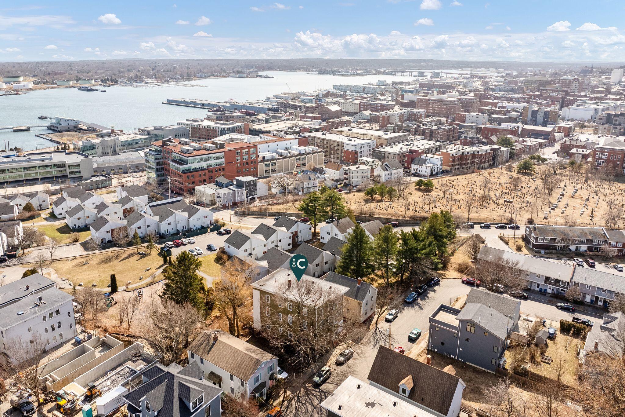 104 Monument Street Portland, ME 04101 - Photo 7 of 10 Ariel Lot View