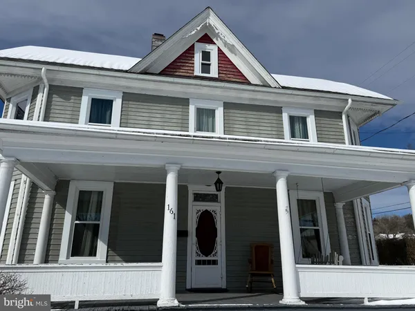 a front view of residential houses
