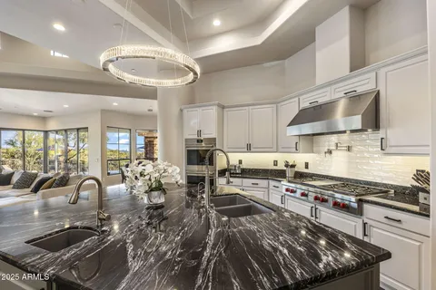 a view of city from terrace with seating space