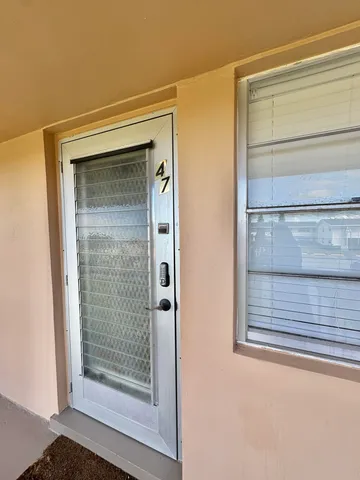 a view of front door