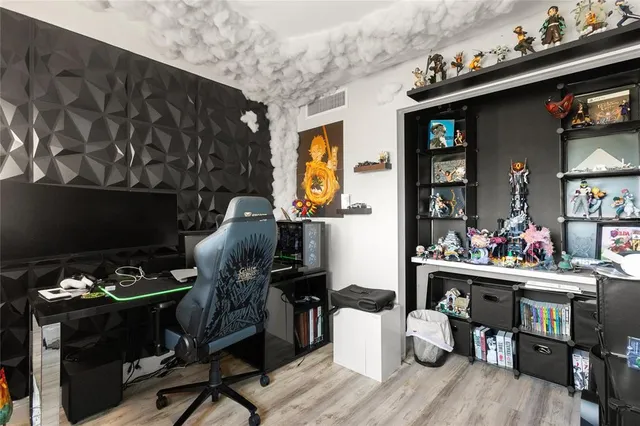 a room with storage and utility