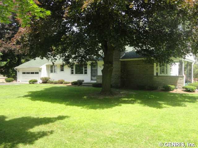 28 Pratt Road Manchester, NY 14504 - Photo 1 of 1 Exterior Front. Shaded by mature maple trees, this
