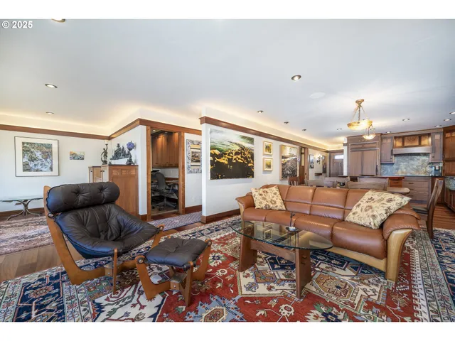 a workspace with cabinets