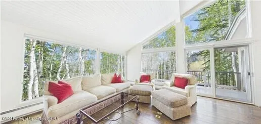 a view of a living room