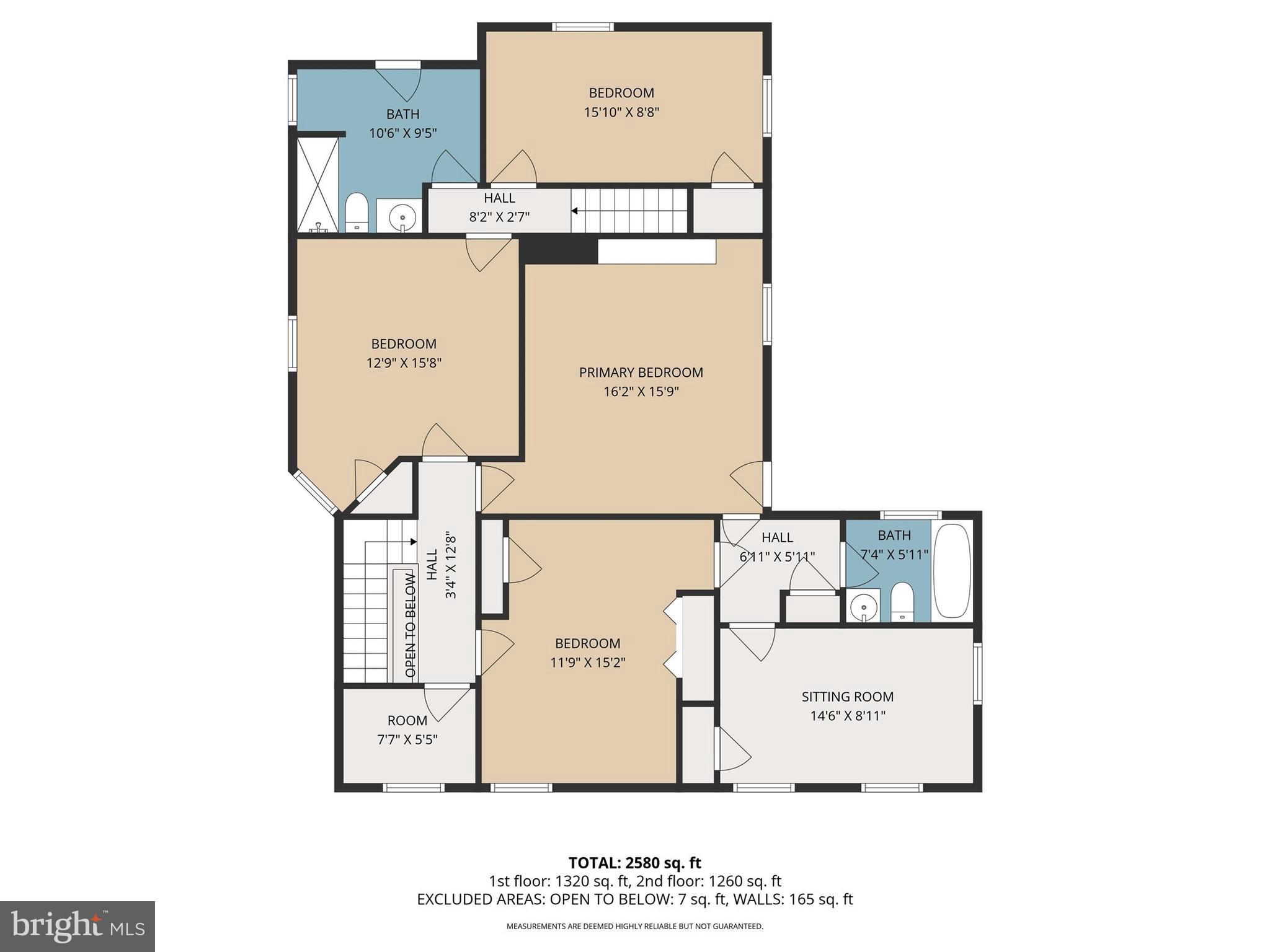 6406 Old Harford Road Baltimore, MD 21214 - Photo 28 of 29 2nd Level Floor Plan