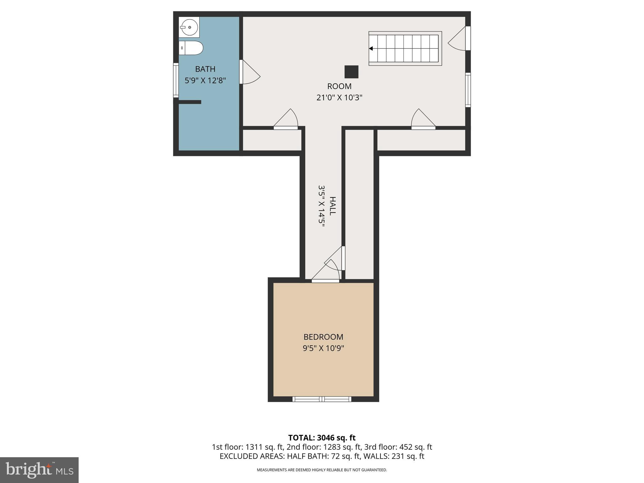 6406 Old Harford Road Baltimore, MD 21214 - Photo 29 of 29 3rd Floor Floor Plan