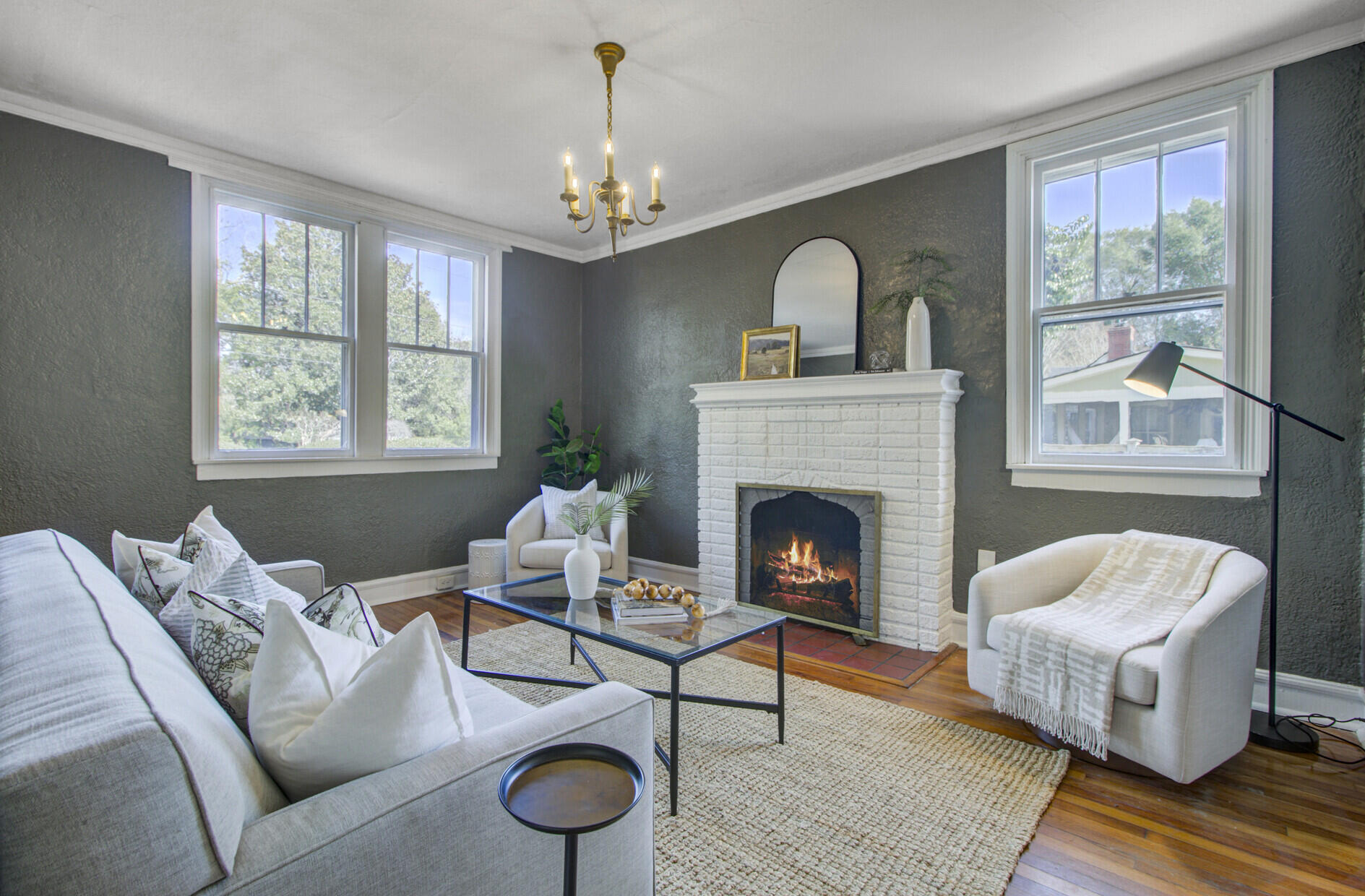 2021 Frampton Avenue Charleston, SC 29412 - Photo 36 of 40 Living room with fireplace