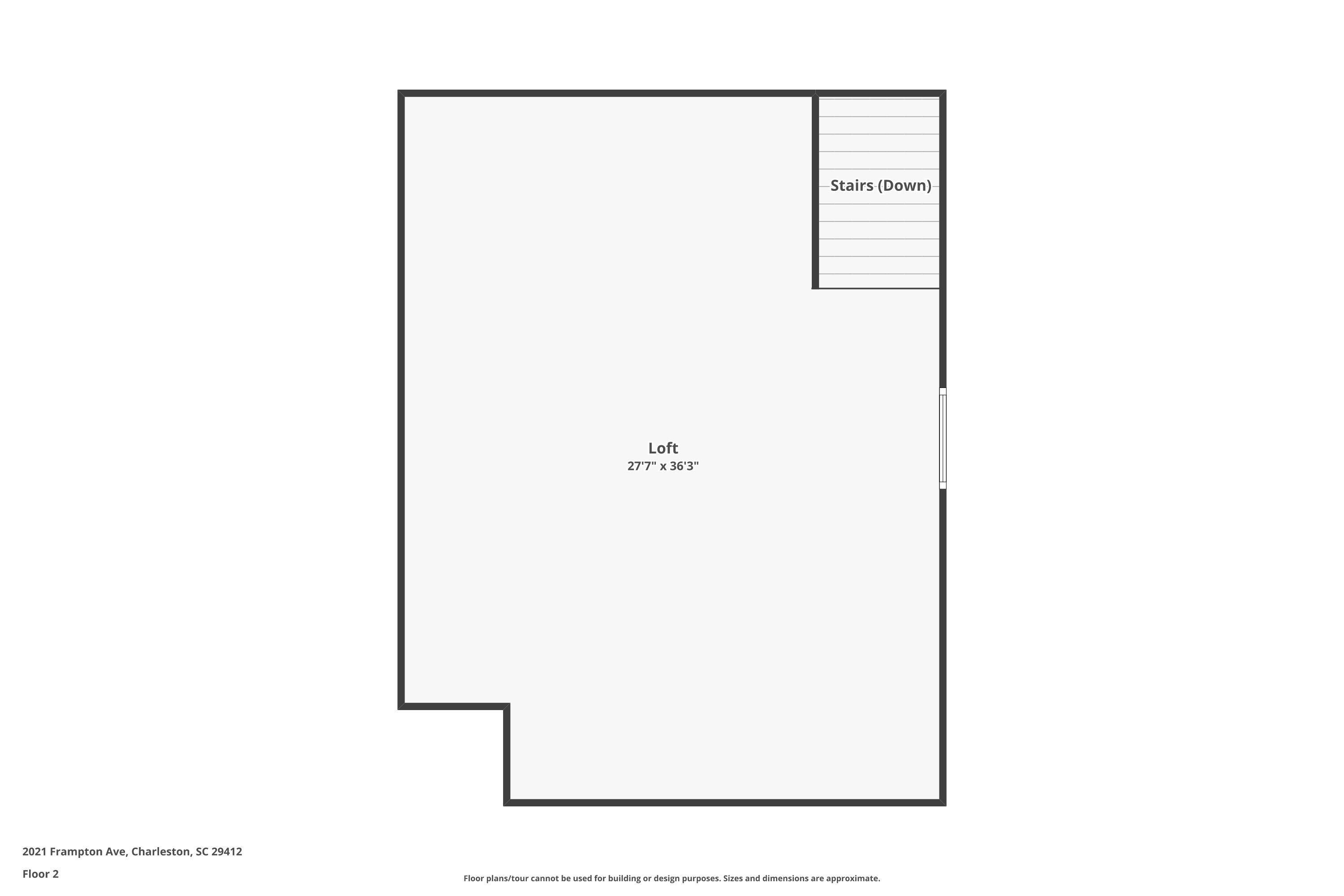 2021 Frampton Avenue Charleston, SC 29412 - Photo 39 of 40 Loft measurements