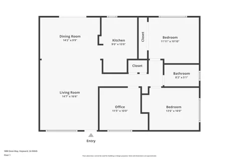 $878,000 | 1880 Dove Way, Hayward, CA 94545