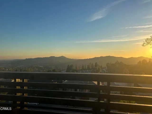 a view of city from balcony
