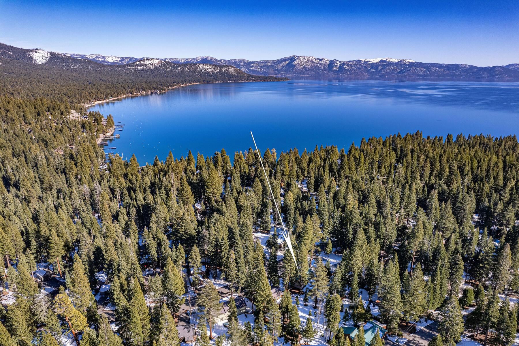 5749 Dodowah Road Carnelian Bay, CA 96140 - Photo 26 of 28 a view of a city with mountains in the background