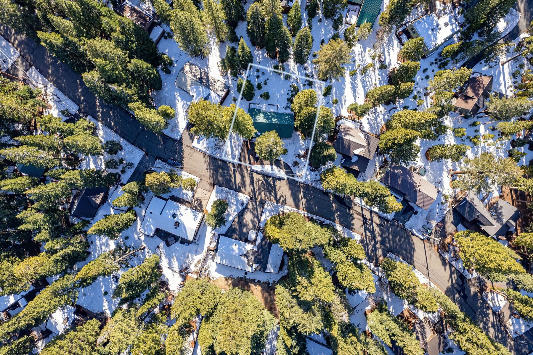 5749 Dodowah Road Carnelian Bay, CA 96140 - Photo 28 of 28 an aerial view of a house with a yard and swimming pool